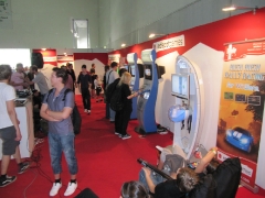 The redspotgames booth